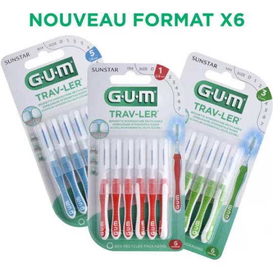 GUM Trav-ler Brossettes Interdentaires x 6 - image 4