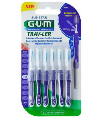 GUM Trav-ler Brossettes Interdentaires x 6