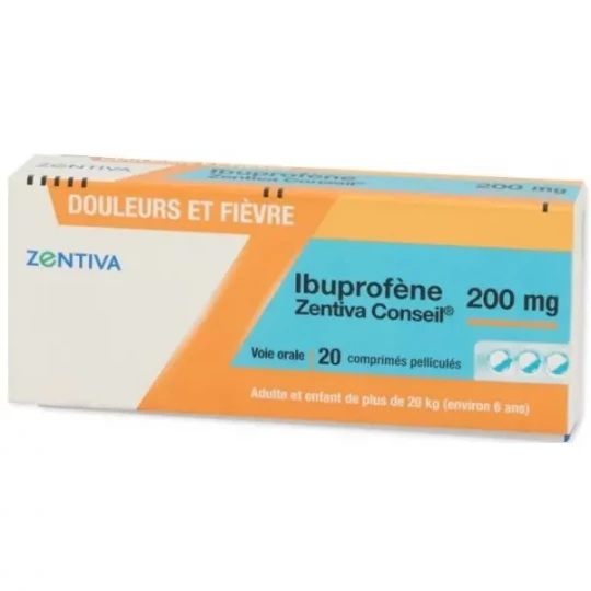 Zentiva Conseil Ibuprofène 200 mg Comprimés x 20