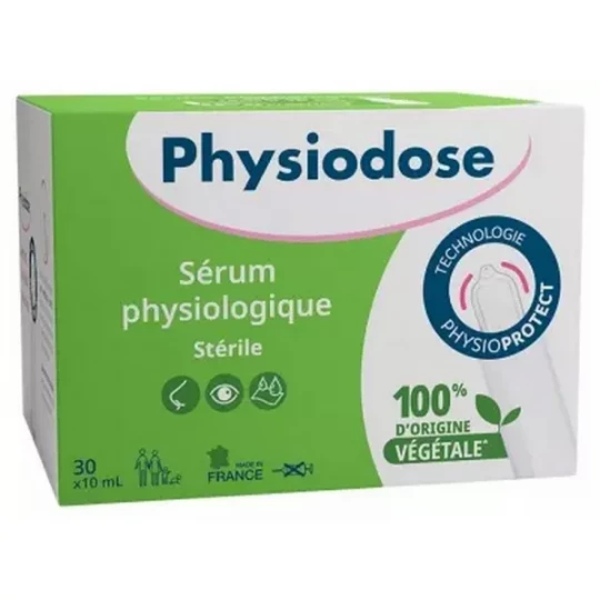 Gilbert Physiodose Sérum Physiologique Stérile Unidoses 10 ml x 30