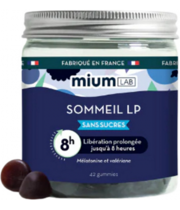 Mium Lab Sommeil Libération Prolongée Sans Sucres Gommes x 42