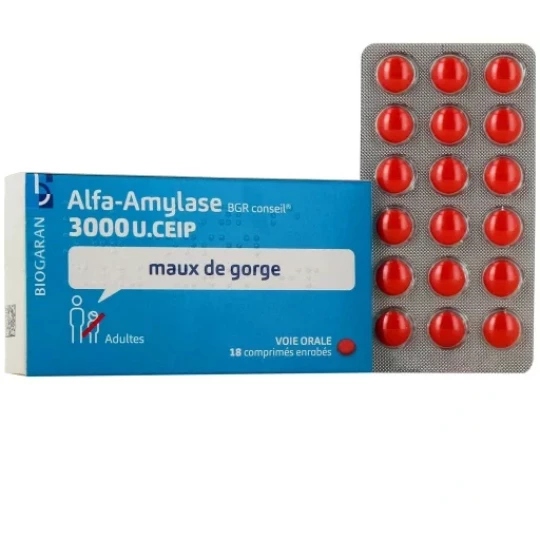 Alfa-Amylase Biogaran Comprimés x 18