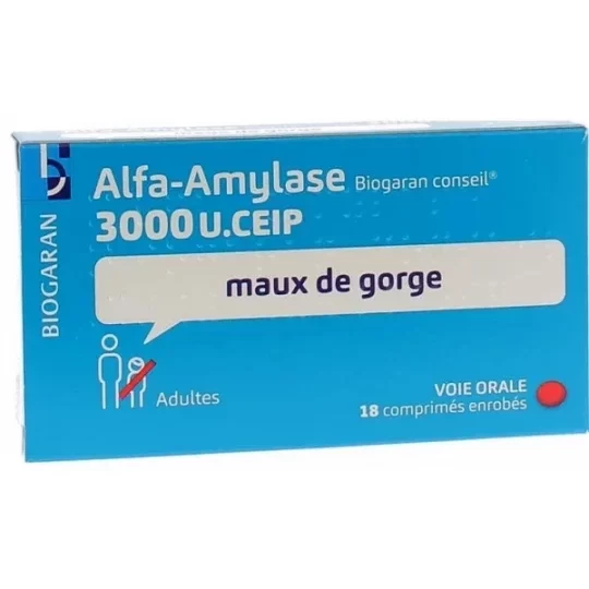Alfa-Amylase Biogaran Comprimés x 18 - image 3