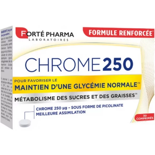 Forté Pharma Chrome 250 Comprimés x 30