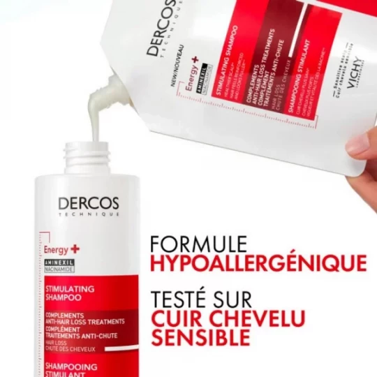 Vichy Dercos Energy+ Shampooing Stimulant Recharge 400 ml - image 4