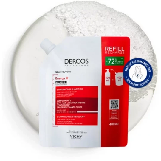 Vichy Dercos Energy+ Shampooing Stimulant Recharge 400 ml - image 5