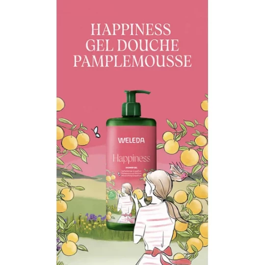 Weleda Happiness Gel Douche Pamplemousse Pétillant 750 ml - image 4