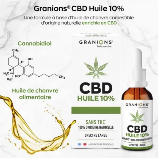 Granions Huile CBD 10% 10 ml - image 3
