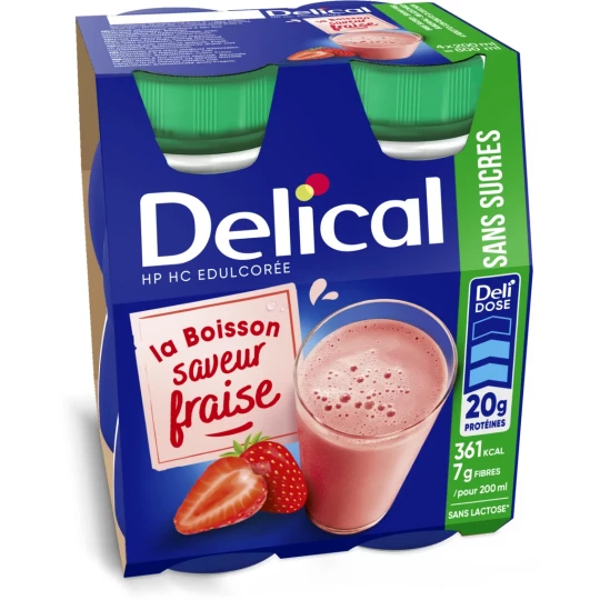 Delical Boisson HP/HC Édulcorée 4 x 200 ml