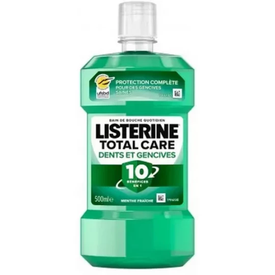 Listerine Bain de Bouche Total Care Dents & Gencives 10 bénéfices en 1 500 ml