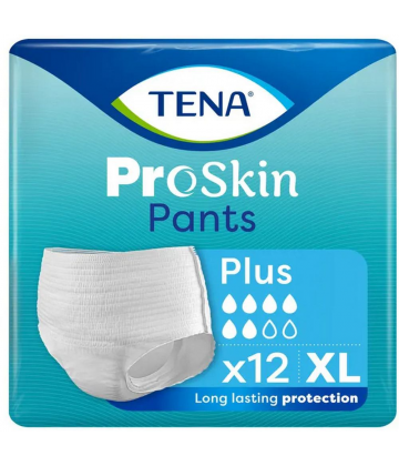 Tena Proskin Pants Plus Culottes Absorbantes Fuites Urinaires XL x 12