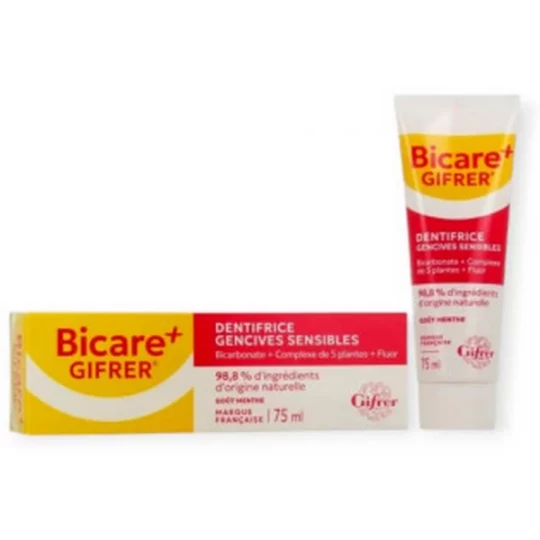 Gifrer Bicare Plus Dentifrice Gencives Sensibles 75 ml