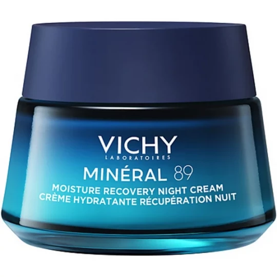 Vichy Minéral 89 Crème Hydratante Récupération Nuit Mélatonine Pure 50 ml
