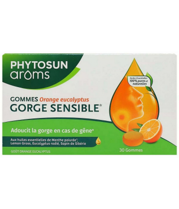 Phytosun Arôms Gommes Orange Eucalyptus Gorge Sensible x 30