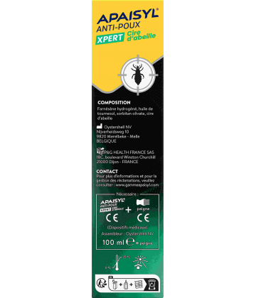 Apaisyl Anti-Poux Xpert Cire d'Abeille