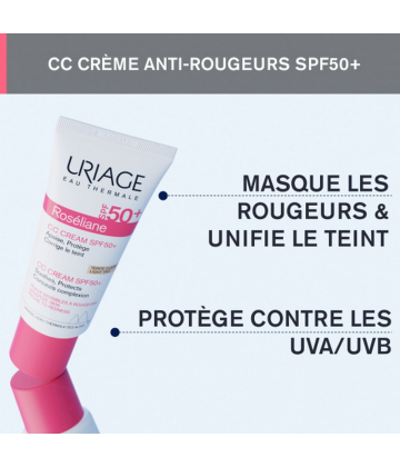 Uriage Roséliane CC Soin Teinté SPF50+ 40 ml