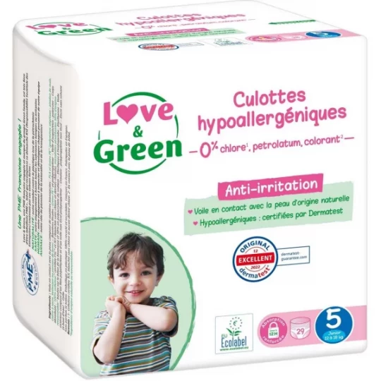 Love & Green Culottes Hypoallergéniques T5 x 29