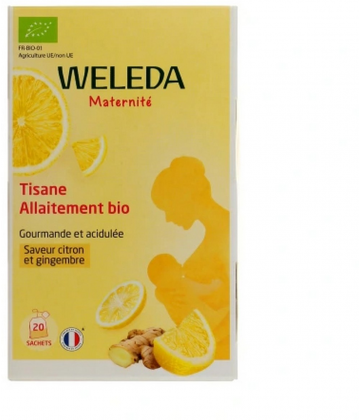 Weleda Tisane Allaitement Bio Citron et Gingembre