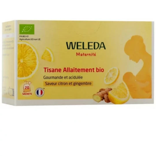 Weleda Tisane Allaitement Bio Citron et Gingembre