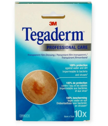3M Tegaderm Film Transparant 6 x 7 cm x 10