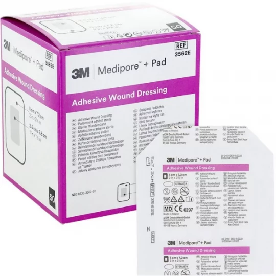 3M Medipore + Pad pansements adhésifs stériles