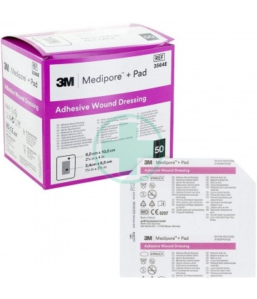 3M Medipore + Pad pansements adhésifs stériles