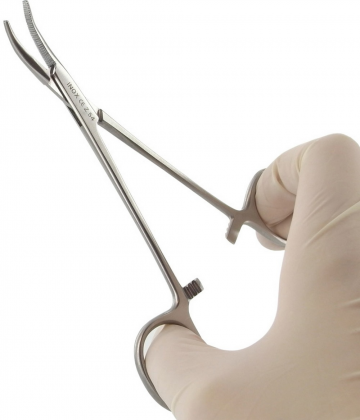 Pince Halstead courbe 13 cm