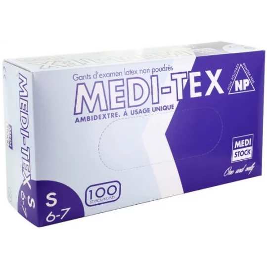 Medi-Tex PF gants d'examen latex non poudrés non stériles x 100 - image 3