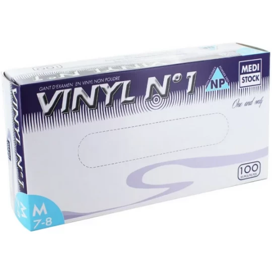 Medistock gants d'examen vinyle non poudrés non stériles x 100 - image 3