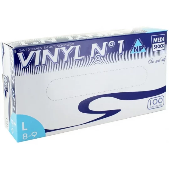 Medistock gants d'examen vinyle non poudrés non stériles x 100 - image 4