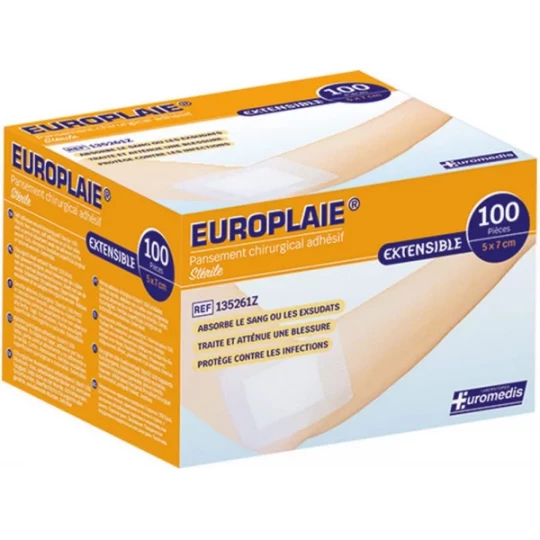 Europlaie pansements adhésifs stériles x 50 - image 2