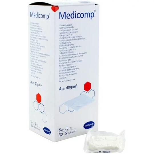 Medicomp compresses non tissées stériles x 30 x 5