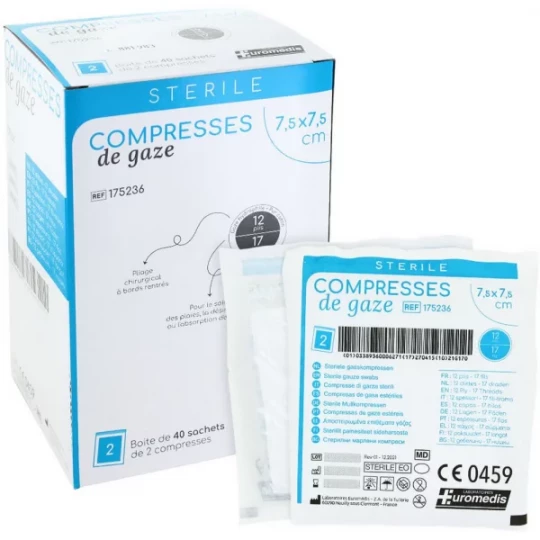 Euromedis compresses de gaze stériles - image 2