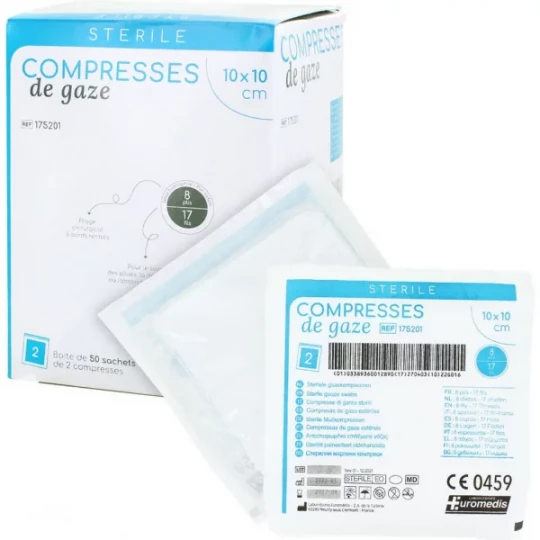 Euromedis compresses de gaze stériles - image 4