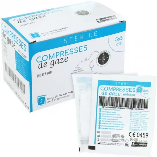 Euromedis compresses de gaze stériles - image 5