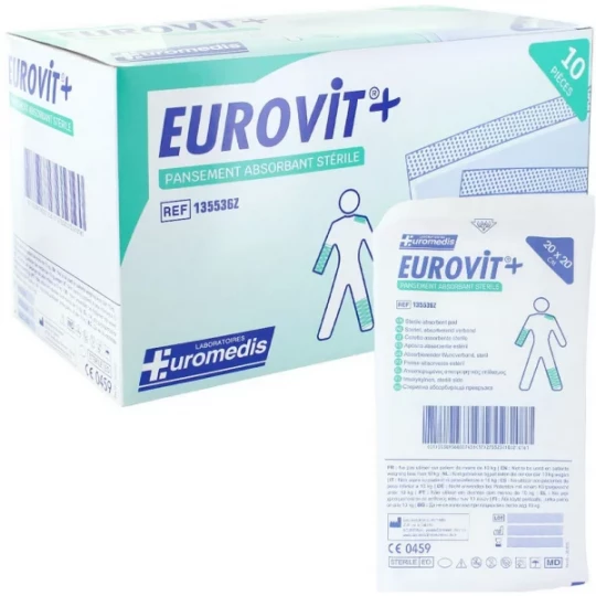 Eurovit + pansements absorbants stériles x 10 - image 2