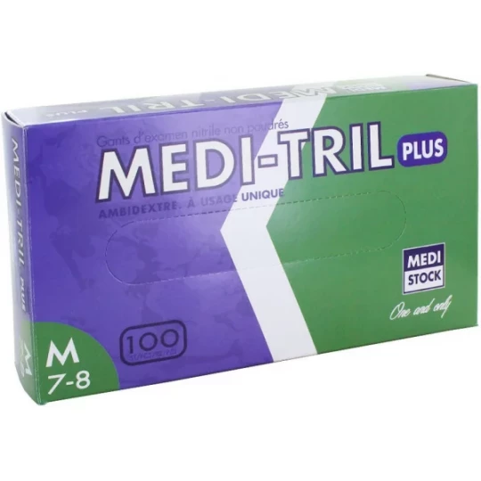 Medi-Tril Plus gants nitrile non poudrés non stériles x 100 - image 2