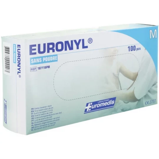 Euronyl Gants d'examen vinyle non poudrés x 100 - image 2