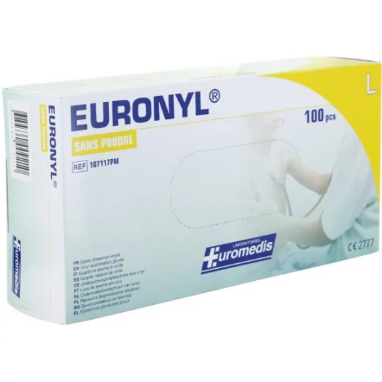 Euronyl Gants d'examen vinyle non poudrés x 100 - image 3