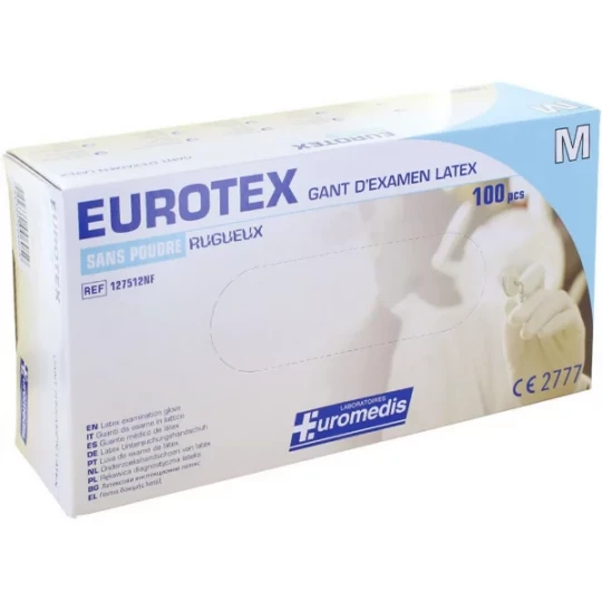 Eurotex gants d'examen latex non poudrés x 100 - image 2
