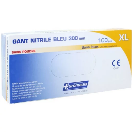 Euromedis gants nitrile non poudrés non stériles - Manchette longue x 100 - image 4