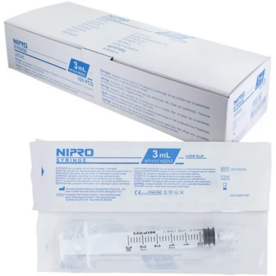 Nipro seringue 3 pièces sans aiguille - image 3