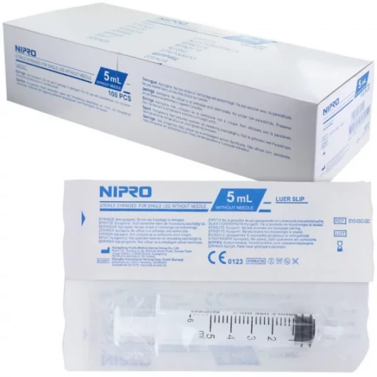 Nipro seringue 3 pièces sans aiguille