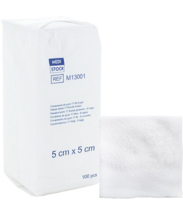 Medistock compresses de gaze non stériles 17 fils x 100