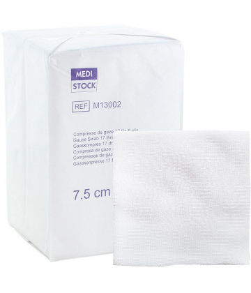 Medistock compresses de gaze non stériles 17 fils x 100