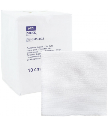 Medistock compresses de gaze non stériles 17 fils x 100