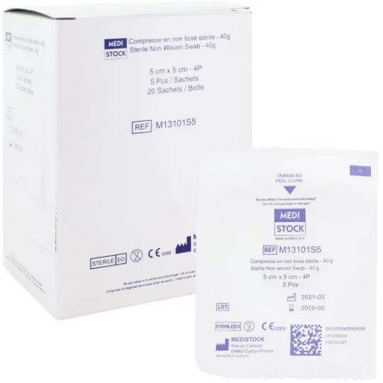 Medistock compresses non tissées stériles 40g - image 6