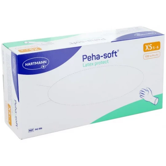 Hartmann Peha-soft Protect gants latex non poudrés non stériles x 100