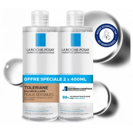 La Roche-Posay Toleriane Eau Micellaire Peaux Sensibles 2 x 400 ml - image 4