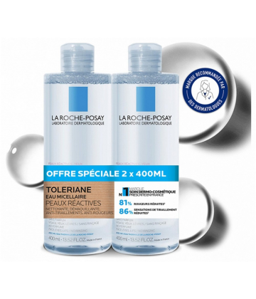 La Roche-Posay Toleriane Eau Micellaire 2 x 400 ml